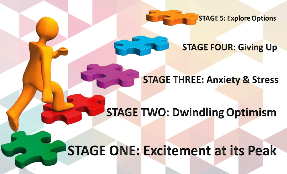 Five stages that businesses usually go through - the 5 Step Process!